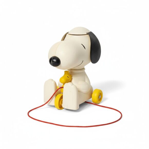Vintage Snoopy and Woodstock Pull Toy -- ITEM #3361 - Picture 4 of 11